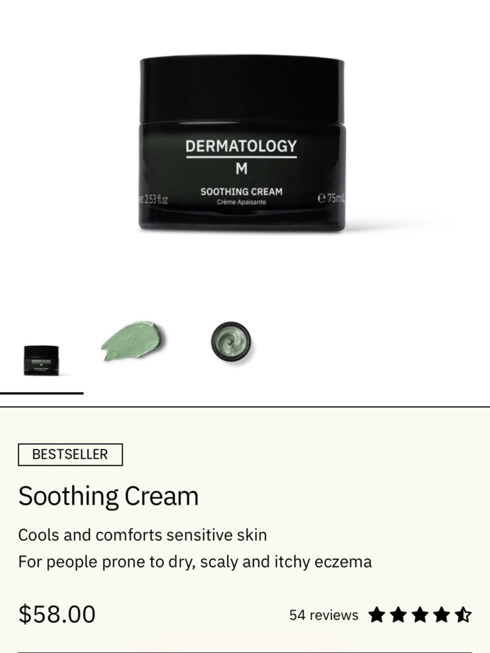 DERMATOLOGY M Soothing Cream - Picture 3 of 4